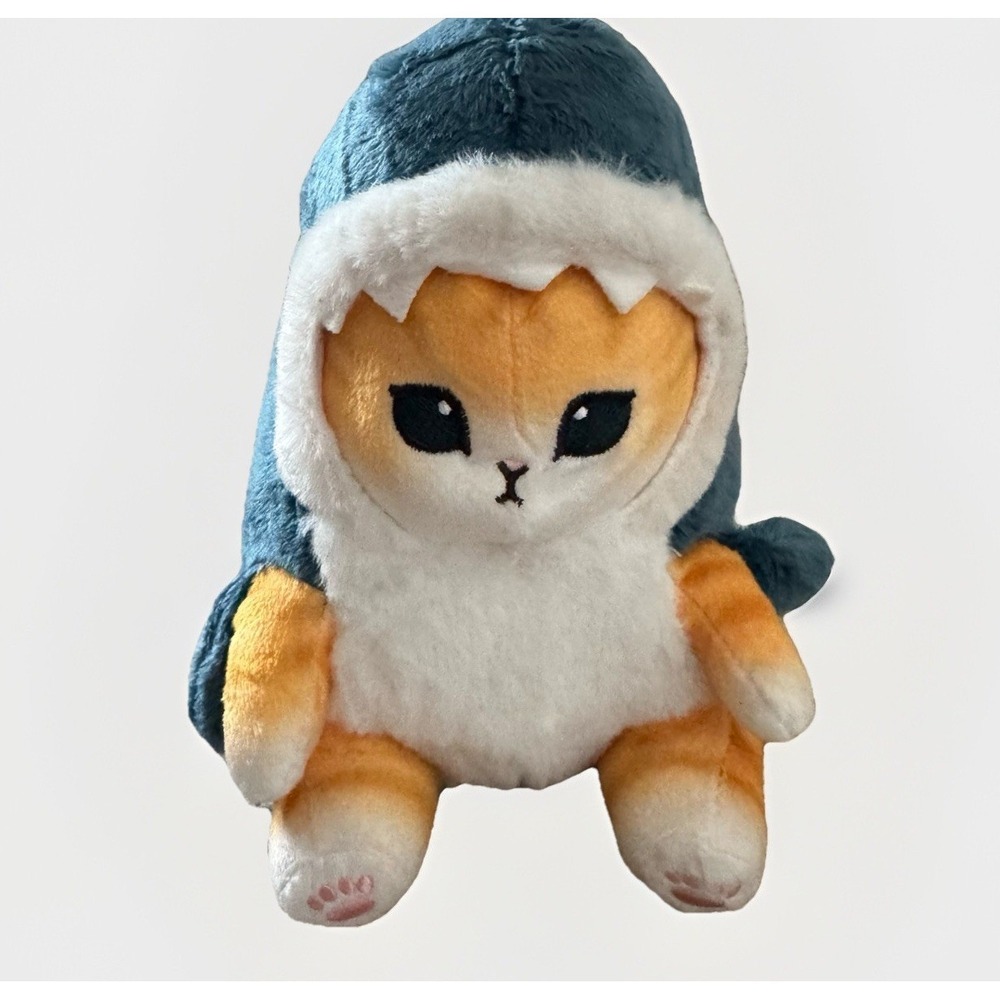 Mofusand Pote Tama Sharkcat Stuffed Toy (Shark Cat Orange) Plush 9.5" Japan